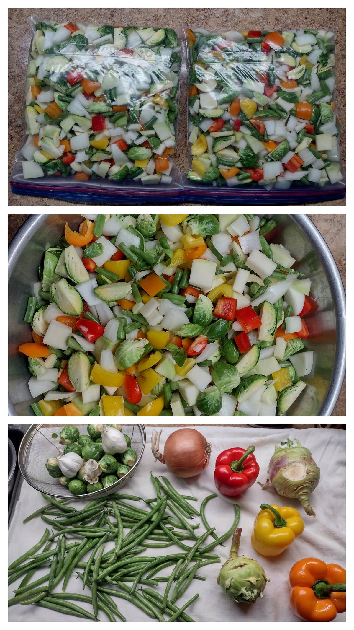 chilled vegetable blend